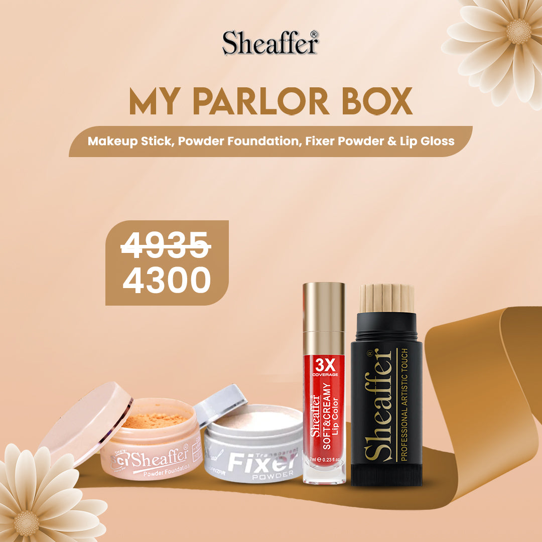 My Parlor Box - Makeup Stick, Powder Foundation, Fixer Powder & Lip Gl ...