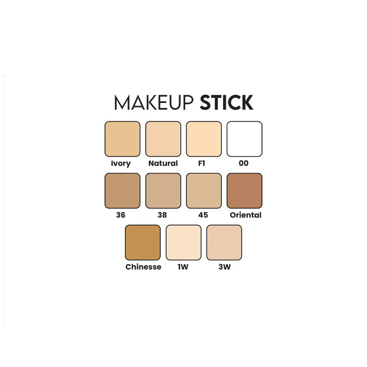 Sheaffer Professional Makeup Stick Shades Card