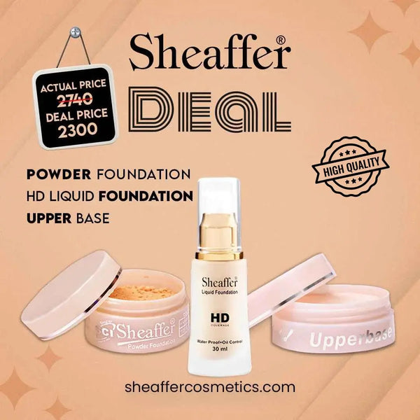 Sheaffer Radiance Trio – Powder, Liquid Foundation & Upper Base